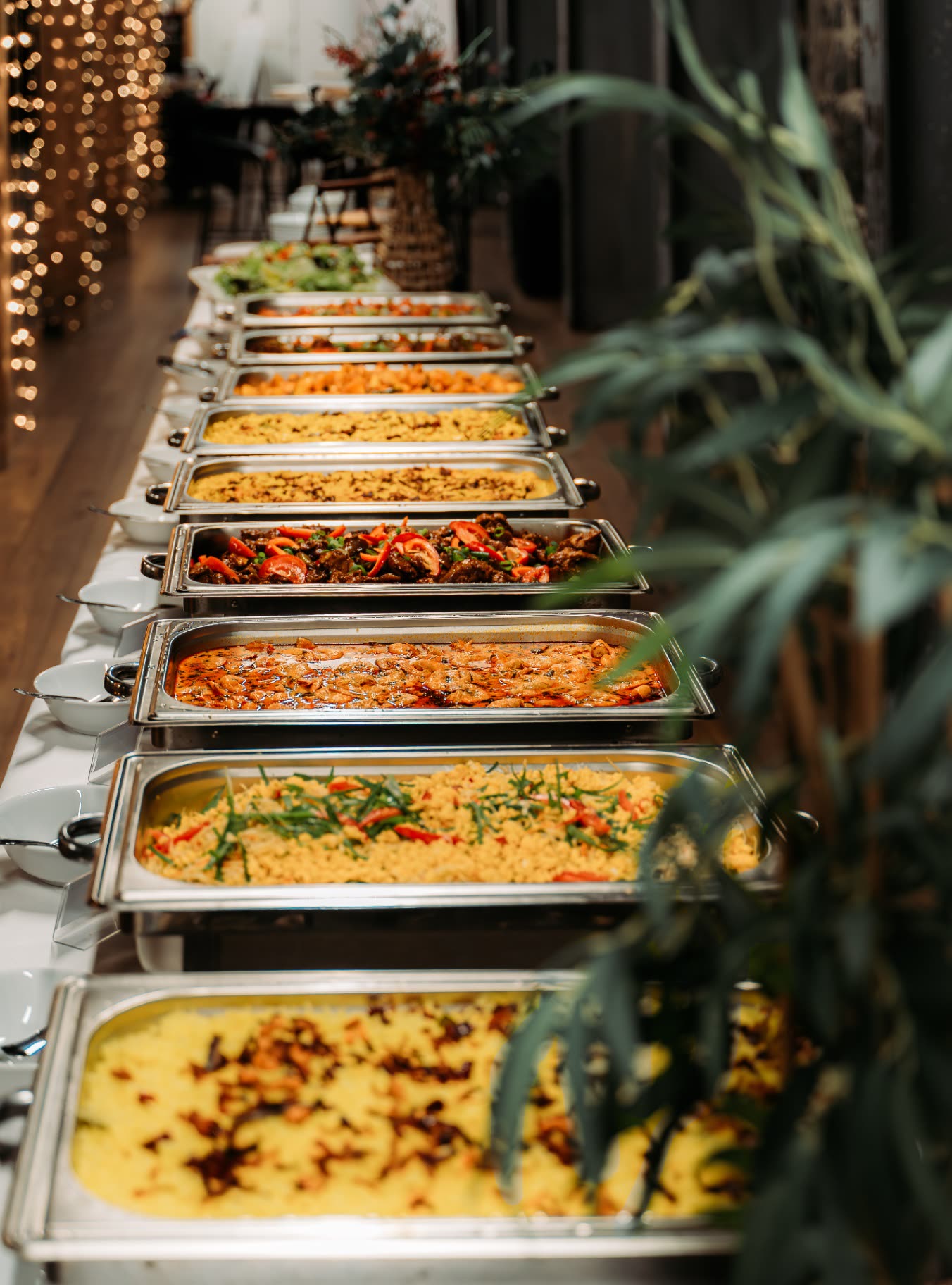 Wedding Reception Buffet — 300 Pax · Full Chef-Attended Service catered by Pranitha Foods Catering
