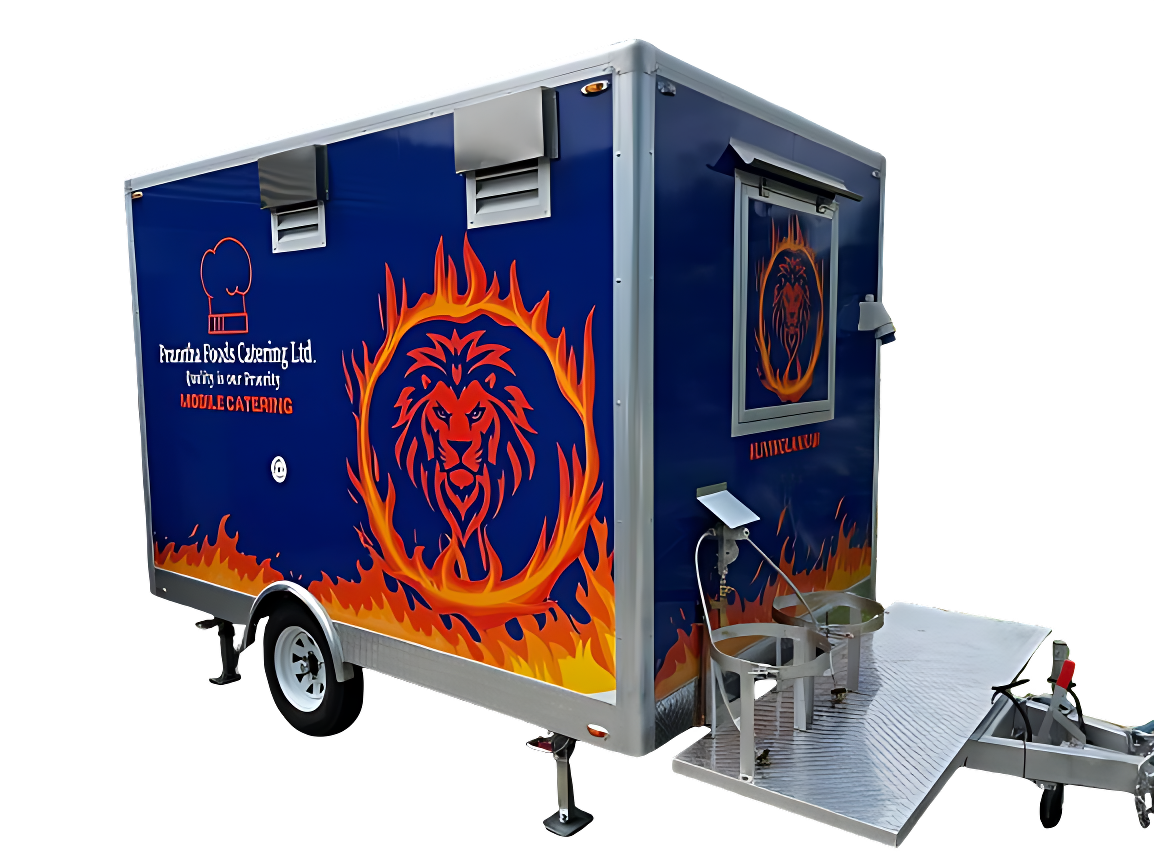 Pranitha Foods mobile kitchen trailer for live on-site catering